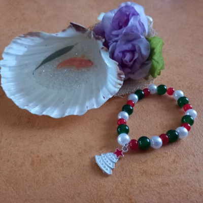 Christmas Stretch Bracelet - Christmas Tree Christmas Stretch Bracelet - Christmas Tree