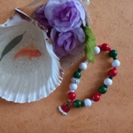 Christmas Stretch Bracelet - Santa Hat Christmas Stretch Bracelet - Santa Hat