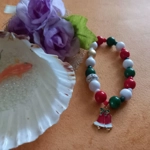 Christmas Stretch Bracelet - Santa Hat Christmas Stretch Bracelet - Santa Hat