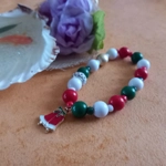 Christmas Stretch Bracelet - Santa Hat Christmas Stretch Bracelet - Santa Hat