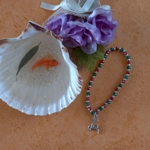 Christmas Stretch Bracelet with Reindeer Charm Christmas Stretch Bracelet with Reindeer Charm