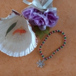 Christmas Stretch Bracelet with Snowflake Charm Christmas Stretch Bracelet with Snowflake Charm