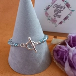 Clio Crackle Bracelets - Aqua Clio Crackle Bracelets - Aqua