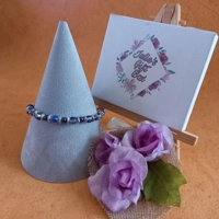 Clio Crackle Bracelets - Blue