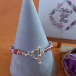 Clio Crackle Bracelets - Pink and Red Clio Crackle Bracelets - Pink and Red