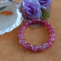 Cracked Earth Red Stretch Bracelet