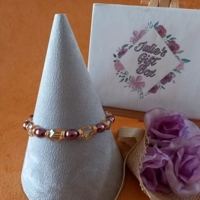 Crystal Coin Bracelet - Champagne