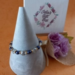 Crystal Coin Bracelet - Hint of Blue Crystal Coin Bracelet - Hint of Blue