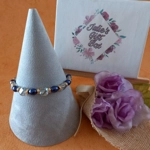 Crystal Coin Bracelet - Hint of Blue Crystal Coin Bracelet - Hint of Blue