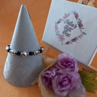 Crystal Coin Bracelet - Silver