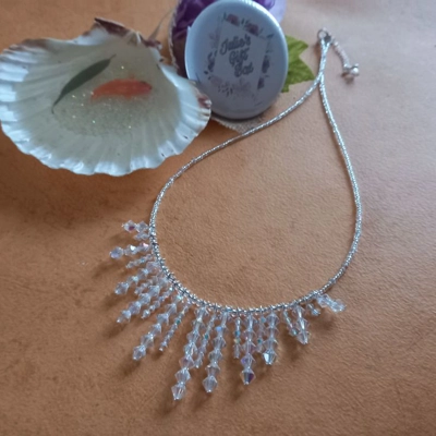 Crystal Fringe Necklace Crystal Fringe Necklace