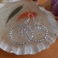 Crystal Sparkly Hoop Earrings