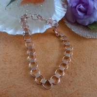 Cube Chain Maille Bracelet - Rose Gold