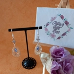 Cubic Zircon Spacer Earrings - Blue Cubic Zircon Spacer Earrings - Blue
