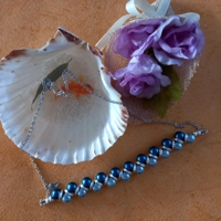 Goddess Style-Dark Cyan and Steel Blue Necklace