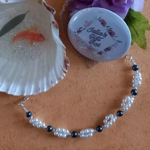 Deborah Cluster Bracelet - Space Blue & White Deborah Cluster Bracelet - Space Blue & White