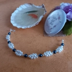 Deborah Cluster Bracelet - Space Blue & White Deborah Cluster Bracelet - Space Blue & White