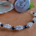 Deborah Cluster Bracelet - Space Blue & White Deborah Cluster Bracelet - Space Blue & White