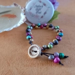 Double Stranded Button Bracelet - Stardust Double Stranded Button Bracelet - Stardust