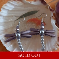 Dragonfly Earrings - Tanzanite