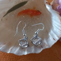 Diamond shape with Crystal Earrings