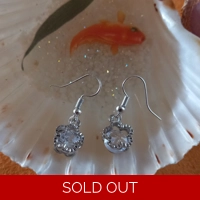 Flower shape with Crystal Earrings