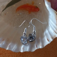 Heart Shape with Crystal Earrings