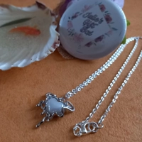 Exquisite Heart With Lace Design Necklace - Silvery