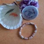 Fimo Heishi Bracelets - Beige Fimo Heishi Bracelets - Beige