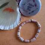 Fimo Heishi Bracelets - Beige Fimo Heishi Bracelets - Beige