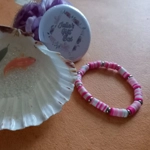 Fimo Heishi Bracelets - Pink Fimo Heishi Bracelets - Pink