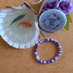 Fimo Heishi Bracelets - Lilac Purple Fimo Heishi Bracelets - Lilac Purple