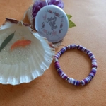 Fimo Heishi Bracelets - Lilac Purple Fimo Heishi Bracelets - Lilac Purple