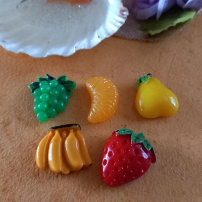 Fruit Fridge Magnets Set of 5 Fruit Fridge Magnets Set of 5