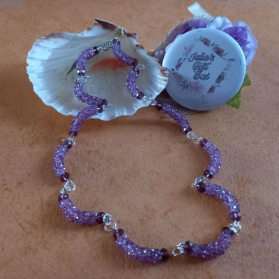 Gloria Diamond Necklace - Amethyst AB Gloria Diamond Necklace - Amethyst AB
