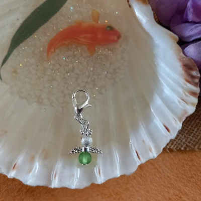 Guardian Angel Phone Charm - Green Guardian Angel Phone Charm - Green