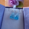 Gummy Bears Earrings - Clear & Baby Blue