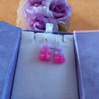 Gummy Bears Earrings - Milky Lilac & Pink