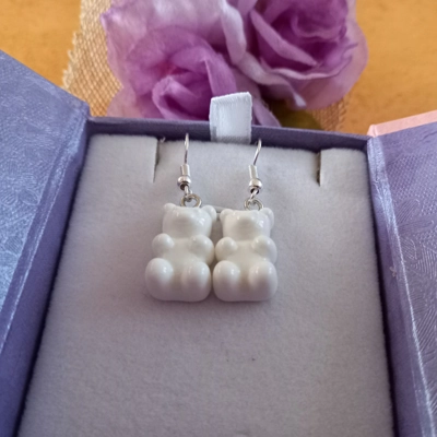 Gummy Bears Earrings - Milky White Gummy Bears Earrings - Milky White