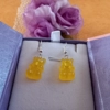 Gummy Bears Earrings - Transparent Yellow