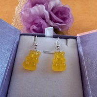 Gummy Bears Earrings - Transparent Yellow