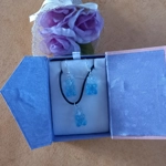 Gummy Bears - Necklace & Earrings Set - Clear & Baby Blue Gummy Bears - Necklace & Earrings Set - Clear & Baby Blue