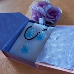 Gummy Bears - Necklace & Earrings Set - Clear & Baby Blue Gummy Bears - Necklace & Earrings Set - Clear & Baby Blue