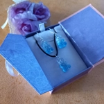 Gummy Bears - Necklace & Earrings Set - Clear & Baby Blue Gummy Bears - Necklace & Earrings Set - Clear & Baby Blue