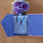 Gummy Bears - Necklace & Earrings Set - Milky Baby Blue & Milky Baby Pink Gummy Bears - Necklace & Earrings Set - Milky Baby Blue & Milky Baby Pink