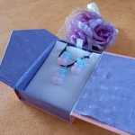 Gummy Bears - Necklace & Earrings Set - Milky Baby Blue & Milky Baby Pink Gummy Bears - Necklace & Earrings Set - Milky Baby Blue & Milky Baby Pink