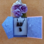 Gummy Bears - Necklace & Earrings Set - Milky Brown Gummy Bears - Necklace & Earrings Set - Milky Brown