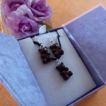 Gummy Bears - Necklace & Earrings Set - Milky Brown Gummy Bears - Necklace & Earrings Set - Milky Brown