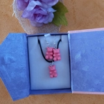 Gummy Bears - Necklace & Earrings Set - Milky Pink Gummy Bears - Necklace & Earrings Set - Milky Pink