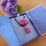 Gummy Bears - Necklace & Earrings Set - Milky Pink Gummy Bears - Necklace & Earrings Set - Milky Pink